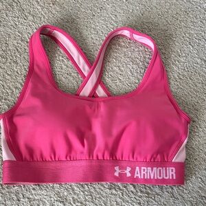 Under Armour Women's Bright Pink Sports Bra